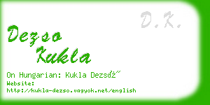 dezso kukla business card